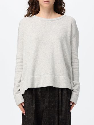 Liviana Conti Maglia girocollo in lana seta e cashmere con spalle scese