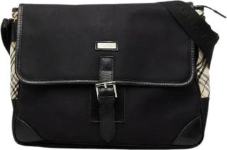 Burberry Pre-owned Black Label Nylon Shoulder Bag - Dames - Vintage Schoudertas - Zwart - ONE Size - Nylon - Vintage