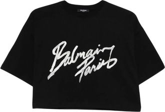 Balmain Mujer, Camisetas, Negro, Talla: M