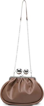 Max Mara Medium Pasticcino Bag - Dames - Clutches - Bruin - ONE Size - Leer - Tassen