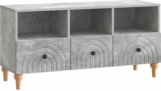 vidaXL Mueble De Tv 102 X 34,5 X 50 Cm Gris Concreto Vidaxl