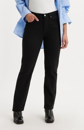 Levi's 501 Original High Waist Straight Leg Jeans in Black Sprout at Nordstrom Rack, Size 24 X 30