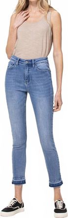 Flying Monkey Womens Hr Crop Skinny Jeans In Blue