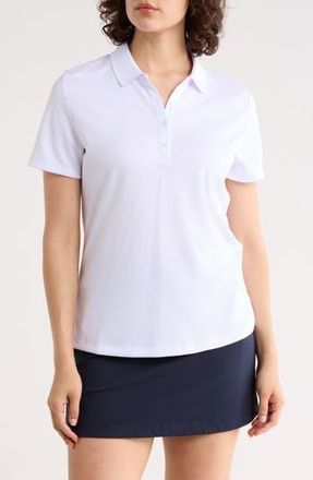 Callaway Essential Solid Knit Golf Polo in Brilliant White at Nordstrom Rack, Size Medium