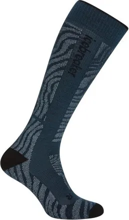 Icebreaker Merino Ski+ Medium OTC Mountain Contour Skisocken f&uuml;r Herren | blau