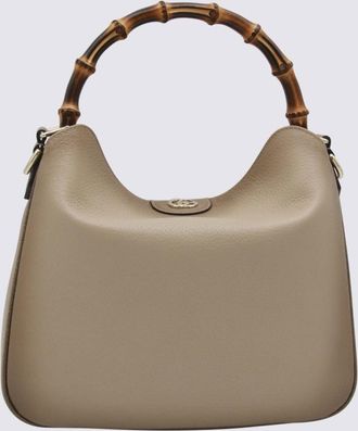 Gucci Beige Leather Diana Medium Top Handle Bag