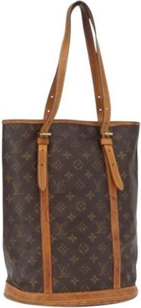 Louis Vuitton Pre-owned Bucket Bags, female, Brown, Size: ONE SIZE Pre-owned Vintage Canvas Bucket Bag