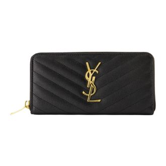 Saint Laurent Wallets & Cardholders, female, Black, Size: ONE SIZE Cassandre Black Wallet