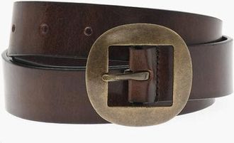 Dsquared2 Leather Belt in Solid Color 30mm size 100