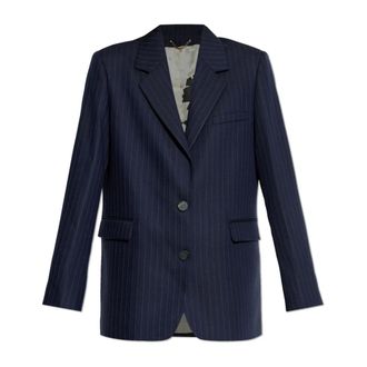 Golden Goose Blazers, female, Blue, Size: S Pinstripe blazer
