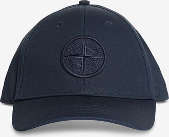 Stone Island Baseballcap aus Baumwolle mit gesticktem Logo