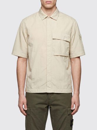 Stone Island Ghost Capsule Short-Sleeve Nylon Shirt with Pockets