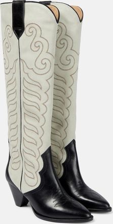 Isabel Marant Liela leather and suede cowboy boots