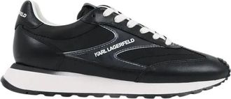 Karl Lagerfeld Kairo Lo Lace Mix II - Heren - Sneakers - Zwart - 43 EU - Leer - Schoenen