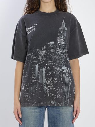 Alexander Wang T-shirt met strassstenen