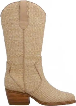 Mia Womens Jenah Raffia Boot In Natural