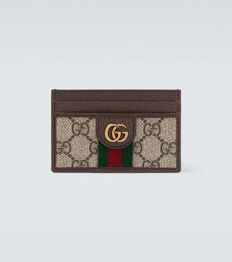 Gucci Tarjetero Ophidia con GG y piel
