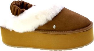 Emu Su&egrave;de Plateau Sandalen - Dames - Klompen - Bruin - 40 EU - Su&egrave;de - Schoenen