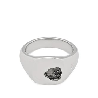 Tom Wood Mined Black Spinel Ring