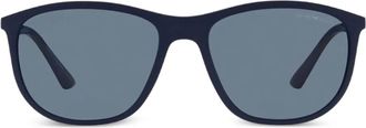 Emporio Armani rectangle sunglasses - Blue