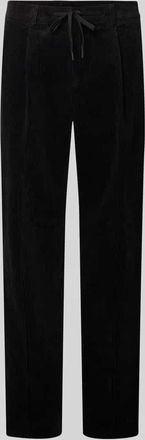 Selected Regular Fit Cordhose aus Baumwoll-Mix Modell LEROY in Black, Größe XXL