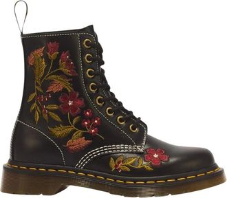Dr. Martens 1460 Pascal Floral 8-Eye Wanama Boot - - Shoes - Donna - Nero - 36 EU