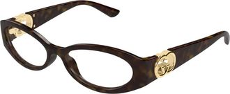 Gucci Stijlvolle Brillen - Dames - Brillen - Bruin - 52 MM - Accessoires