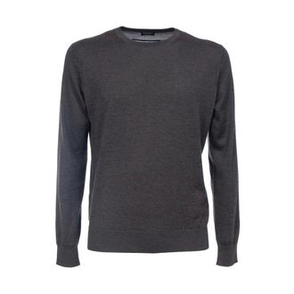 Ermenegildo Zegna Maglia girocollo in cashseta - Knitwear - Hombre - Gris - L