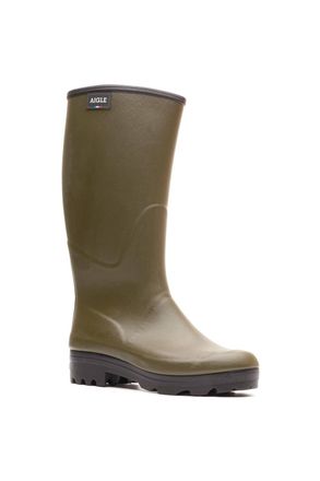 Aigle Chambord Neomes Wellington in Khaki | Size: 7.5