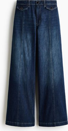 H&M Wide High Jeans - Blue