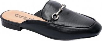 Corkys Footwear Womens Charmer Mule Flat Shoe In Black