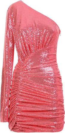 Alexandre Vauthier Ember Glow Mini Jurk - Dames - Feestkleedjes - Roze - XS - Leer - Kleedjes