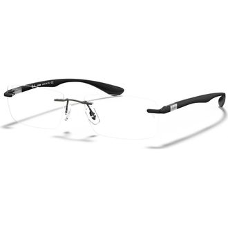 Ray-Ban 54mm Rectangle optical glasses in Grey at Nordstrom