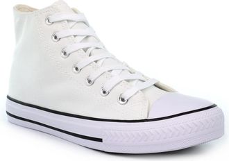 Generic Womens Canvas Shoes All White Canvas Shoes Ladies Pumps Ladies High Tops Womens Hi Top Pumps High Top Pump Hi Tops All White 4 UK
