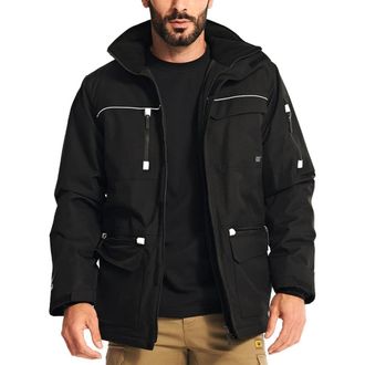 CAT Caterpillar Insulated Work Parka, Black, Medium