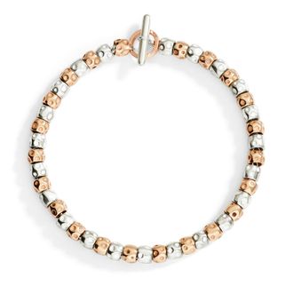 Dodo BRACCIALE GRANELLI ARGENTO & ORO ROSA