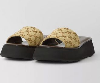 Gucci platform slides