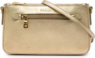 Prada Pre-owned Prada Saffiano Lux Front Pocket Crossbody Ladies GTG4I9MVOEK34R51