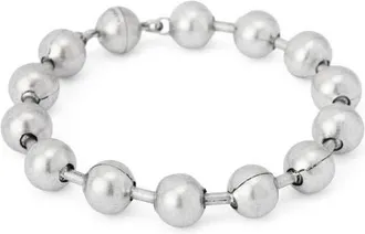 AllSaints Ball Chain Flexible Bracelet in Warm Silver at Nordstrom