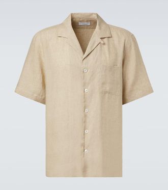 Lardini Linen bowling shirt