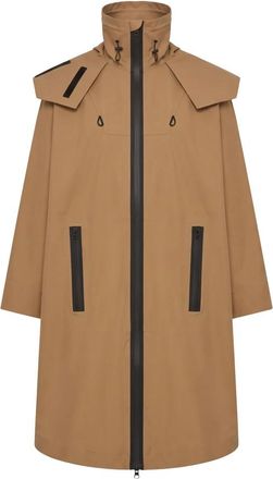 Bottega Veneta Leren Cape - Dames - Regenjassen - Bruin - 2XS - Leer - Jassen