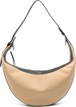 Khaite Augustina shoulder bag - women - Fabric/Calf Leather - One Size - Neutrals