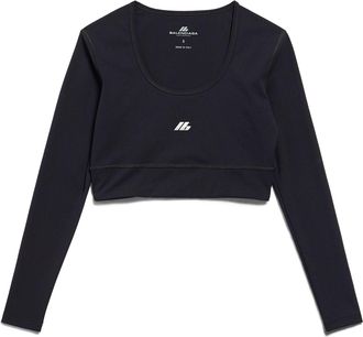 Balenciaga (WMNS) Balenciaga Activewear Long Sleeve Sports Bra Black 7932814E2B91081