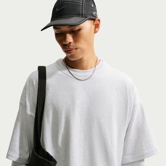 Nike Mens Nike Sportswear Premium Essentials Oversized T-Shirt in Brown | IH1129-051