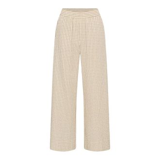 Inwear Hazeiw Broek - Dames - Wijde Broeken - Beige - L - Broeken