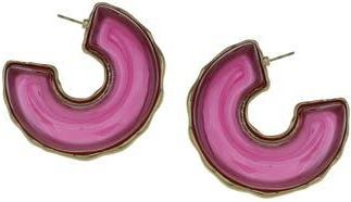 Olivia Welles Madie Open Hoop Earrings in Gold /Pink at Nordstrom Rack