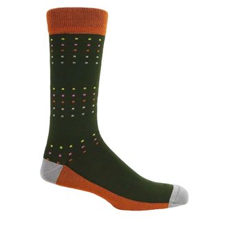 Peper Harow Square Polka Mens Socks - Spring