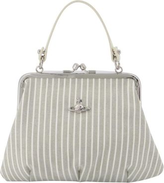 Vivienne Westwood Granny Frame Handbag - Dames - Handtassen - Grijs - ONE Size - Katoen - Tassen