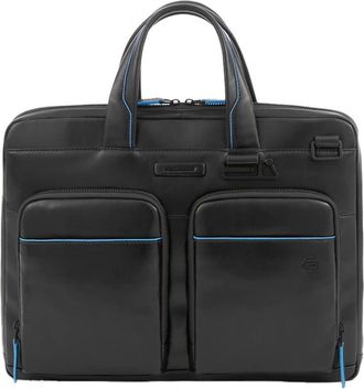 Piquadro Laptop Bags & Cases, male, Black, Size: ONE SIZE Slim computer bag 14 with iPad compartment