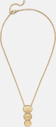Pamela Zamore Isla Triple Oval 18kt gold chain necklace